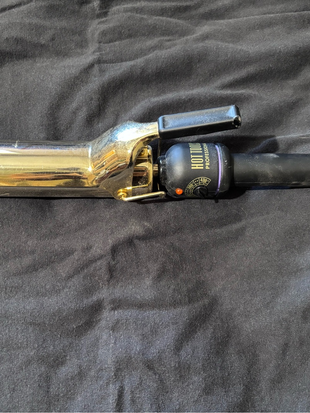 HOT TOOLS Gold Curling Iron - Black Handle